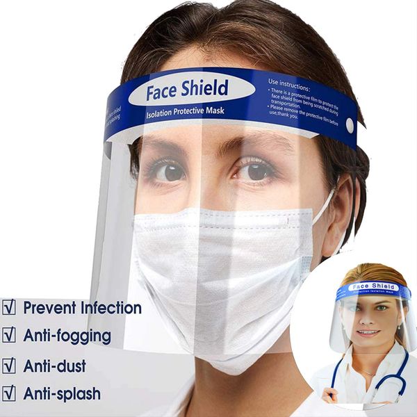 Face Shield with Adjustable Elastic Band 2 per box