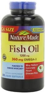 Nature Made Fish Oil Omega-3 1200mg 300 Softgels