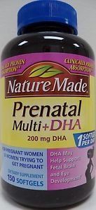 Nature Made Prenatal Multi + Dha, 200mg 150 Softgels