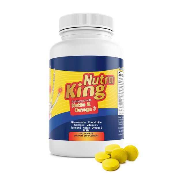 Nutra King Arthritis Supplement - Now with Nettle & Omega 3 - Made in FDA Approved Facility