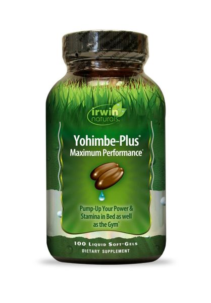 Irwin Naturals Yohimbe Plus Dietary Supplement Liquid Gel Caps 100 Count Bottle