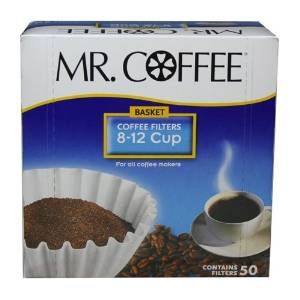 Mr. Coffee Basket Coffee Filters, 8-12 Cup 50-Count Boxes (Pack of 12)