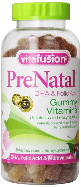 Vitafusion Prenatal DHA and Folic Acid Gummy Vitamins 180 Count