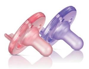 Philips Avent Soothie Pacifier Pink/Purple 0-3 Months 2 Count