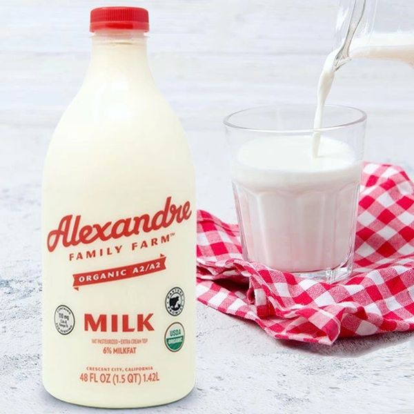 Alexandre Family Farm 6% Whole A2/A2 Cream Top Milk 48oz