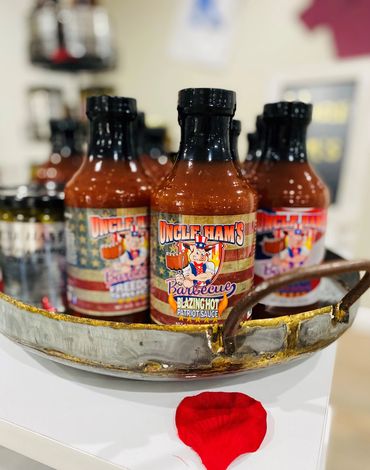 Uncle's Ham's BBQ sauces hostess gift