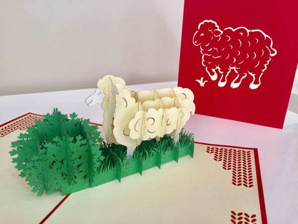 The Sheep Pop Up Greeting Card