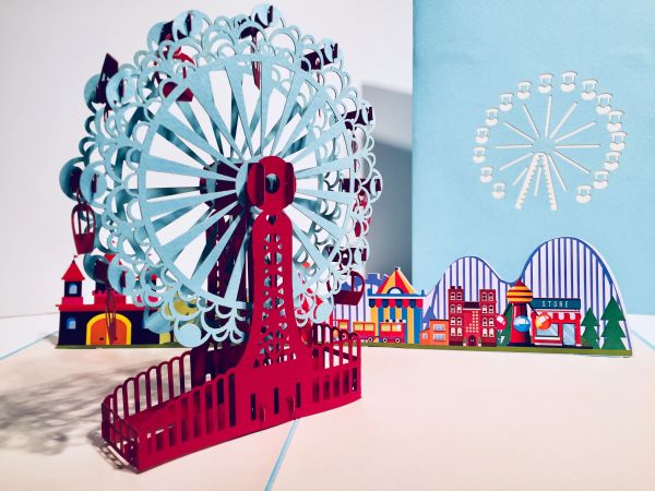 Stunning Turquoise Ferris Wheel & Showground