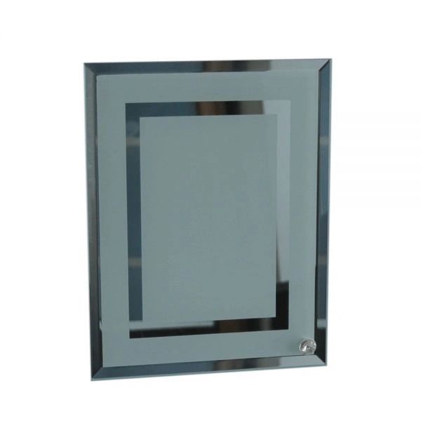 Glass Frame Double Mirror