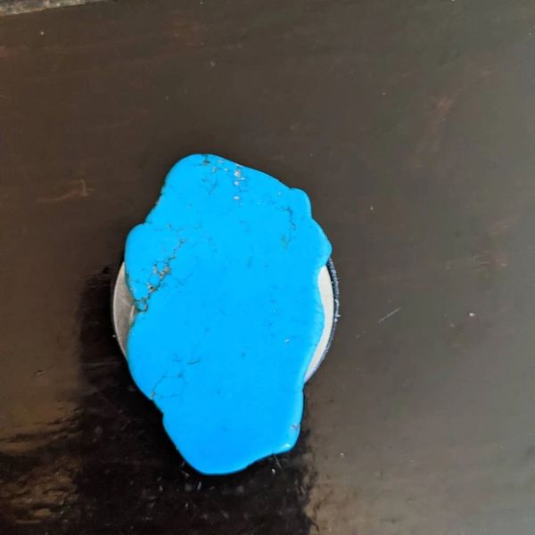 Turquoise slab pop socket