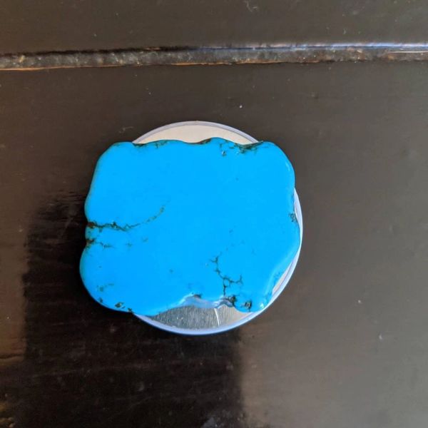 Turquoise pop socket 1 3/4" x 1 3/4"