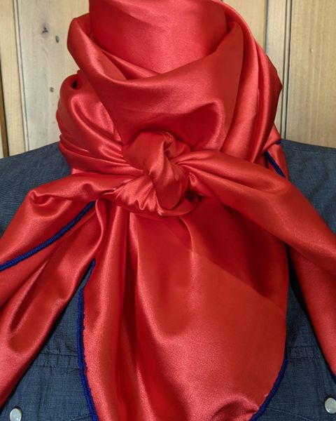 42x42 bright red wild rag