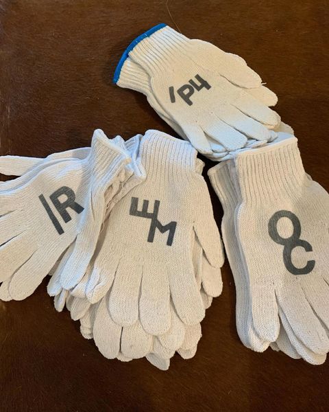 Add brands or logos to cotton knit gloves