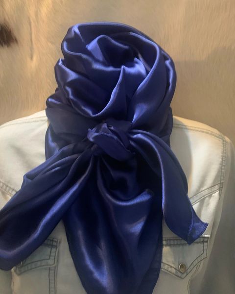 42x42 solid dark blue Wild Rag