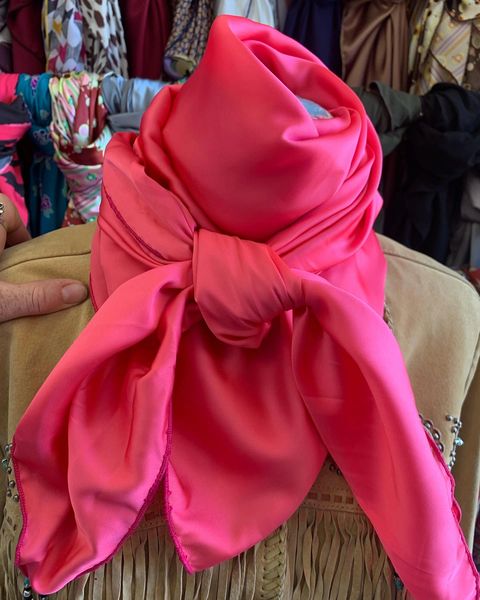 42x42 Hot Pink Silk Wild Rag