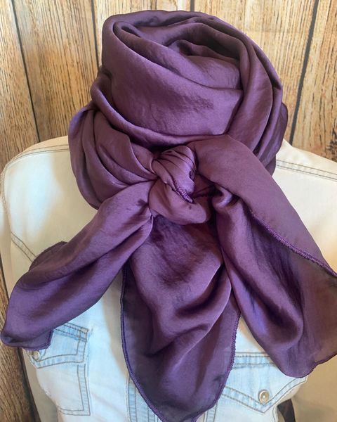 42x42 silk deep purple wild rag