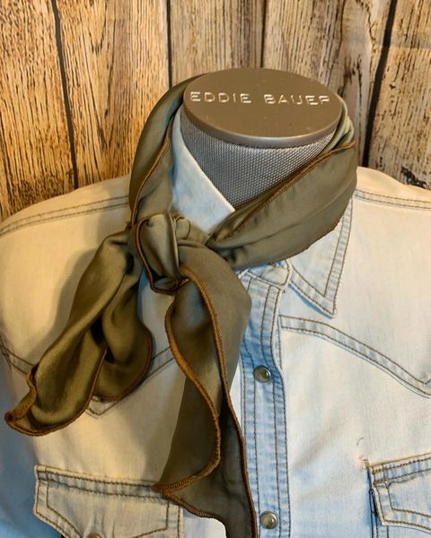 Roy Rogers or show scarf - olive green
