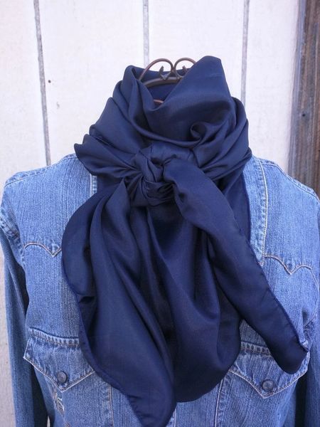 42x42 Navy silk wild rag