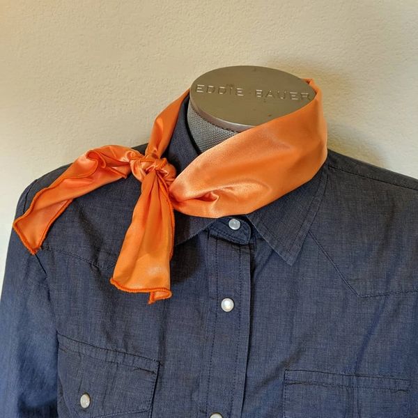 Hunter orange Roy Rogers scarf