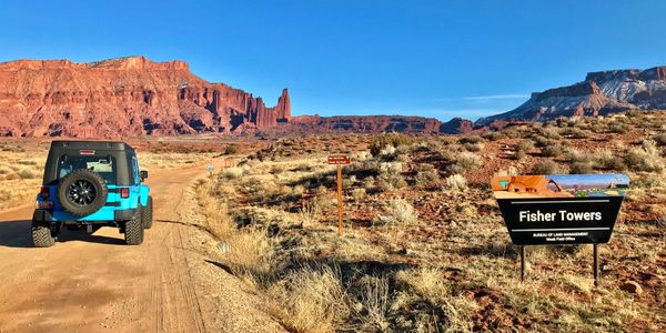 Rent a Jeep 4x4 to drive and camp along dirt roads in Utah, Arizona, and Colorado