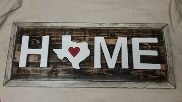 Texas home sign