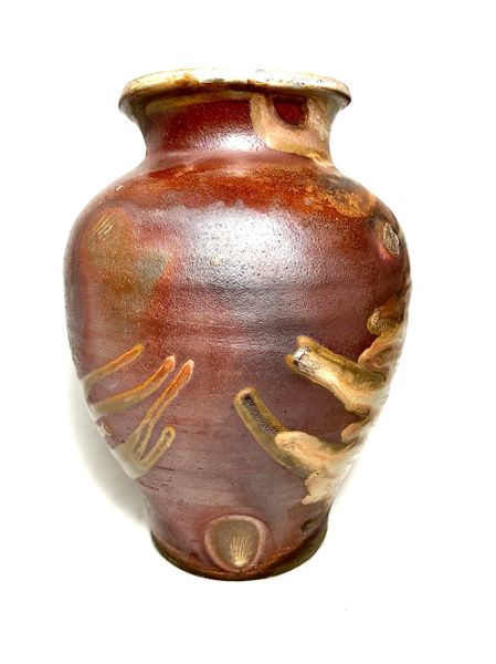 Woodfired Shino Fingers Vase