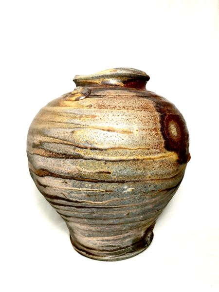 Woodfired Fish Mouth Vase