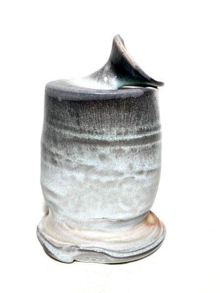 Sculptural Woodfired Porcelain Bud Vase