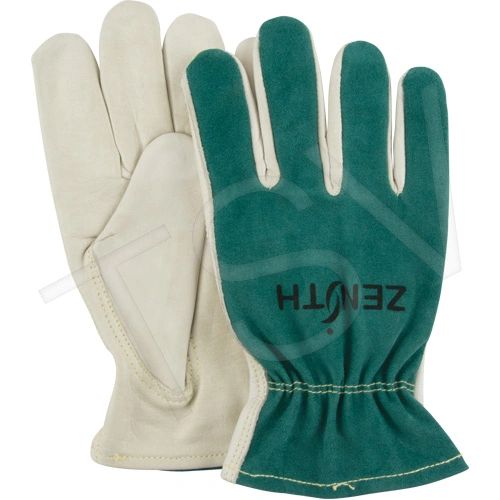 SDK966 Premium Quality Cowhide Drivers Gloves Unlined Leather Palm Grain Cowhide Thumb Style: Keystone (SZs MED-XLRG) ZENITH