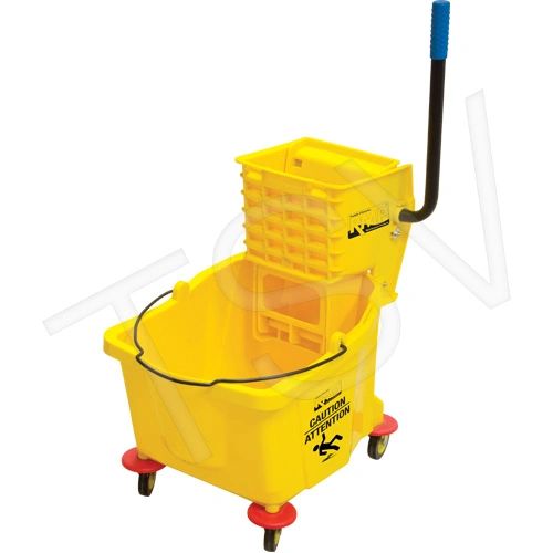 JG811 Mop Bucket Wringer Yellow Wringer Type: Side Press Bucket Capacity: 9.5 US Gal.(38 Quart) RMP
