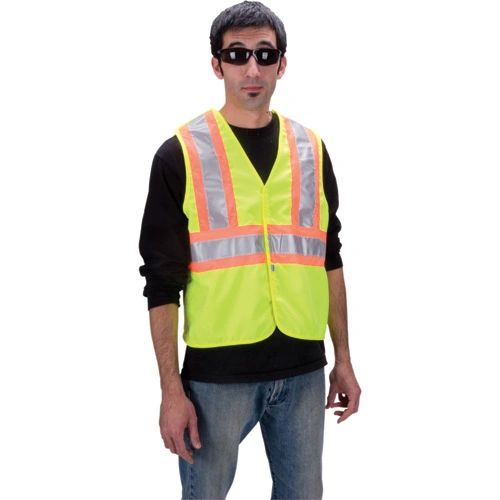 SDP431 Safety Vests with Contrasting Stripe (MED-3XL) #6135G