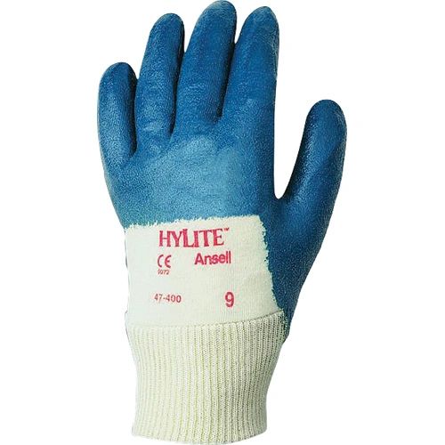 SAW984 Hylite® NITRILE PVC COATED, INTERLOCK KNIT BACK MED DUTY #47-400 (Sz's 7-10) ANSELL