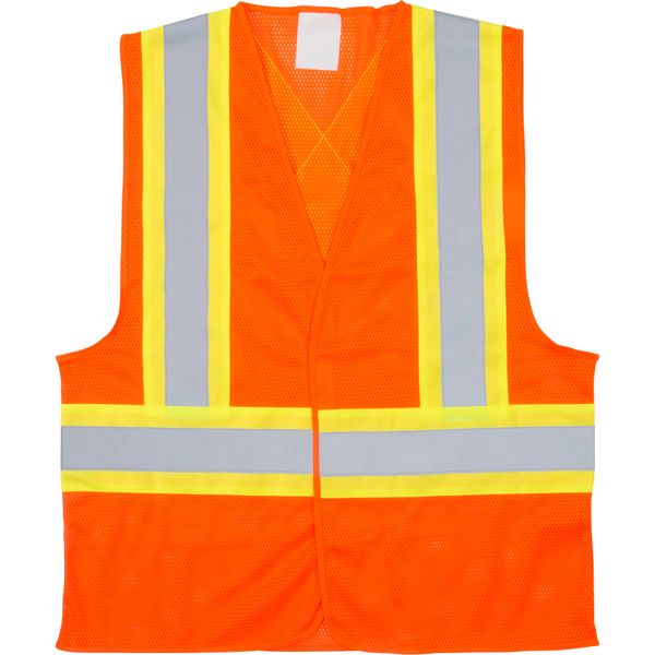 SGI273 (SEB698) CSA Compliant Traffic Safety Vests High Visibility ORANGE (M-XL)
