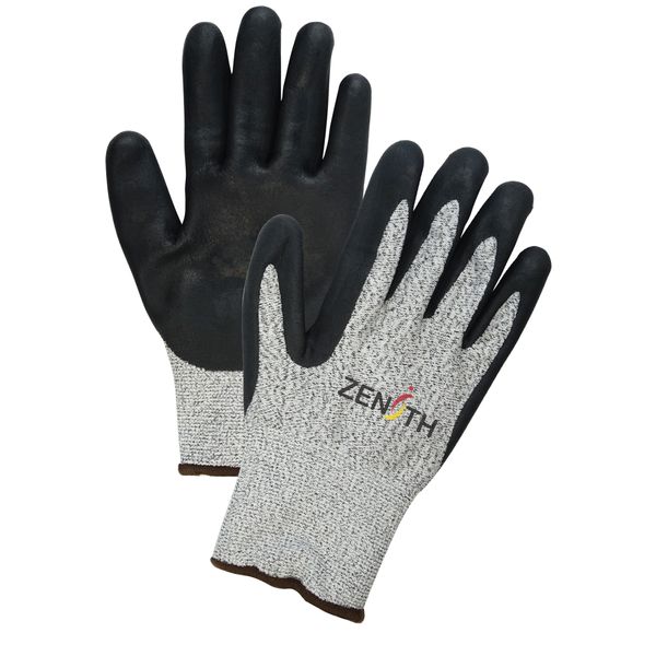 SGF948 HPPE Foam Nitrile Coated Acrylic Lined Gloves 13GA ASTM ANSI Level A4 (SZ SML-2XL) ZENITH
