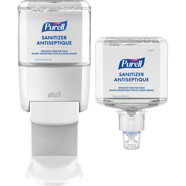 JK567 Advanced Sanitizer Hand Rub Foam Kit 70% ALCOHOL REFILL CARTRIDGE 1200ML & 1 DISPENSER 5020-01 PURELL