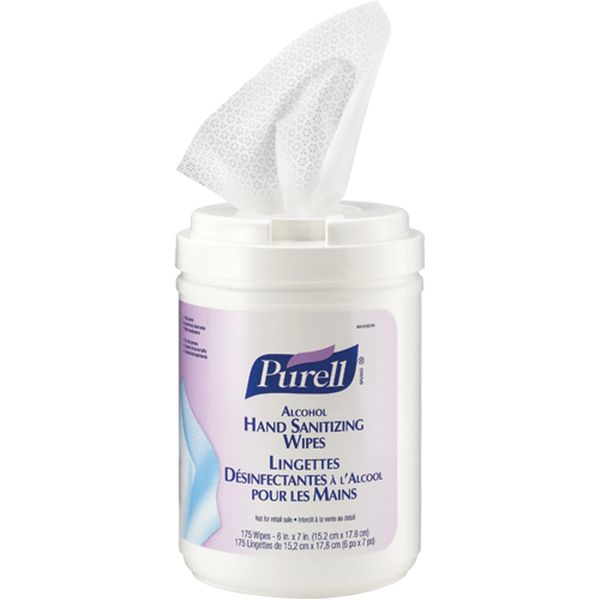 JC671 Hand Sanitizing Alcohol Wipes 175 per CANISTER #9031-06-CAN00 PURELL