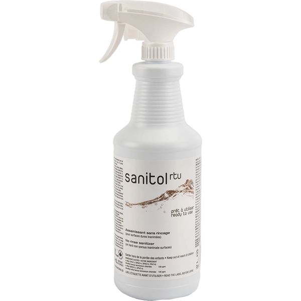 JL724 Sanitol Concentrated Disinfectant & Sanitizer 950ml TRIGGER BOTTLE FRAGRANCE-FREE #SANIXWD SAFEBLEND