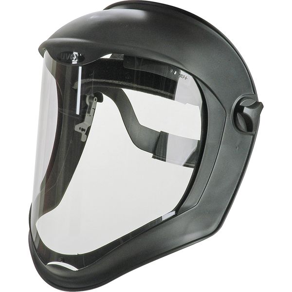 SAK422 Uvex® Bionic™ FACESHIELD 8-1/2"H x 16-1/2"W 0.06"Thick Polycarbonate Clear ANTI-FOG Ratchet #S8510 HONEYWELL