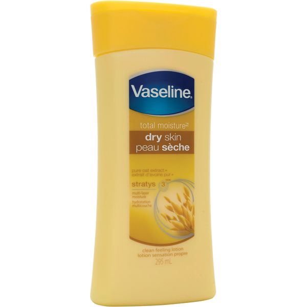 SAY510 Vaseline® Total Moisture™ Dry Skin Lotion Penetrates Deep W/Vitamins A & E #14099 SAFECROSS 295ml Bottle