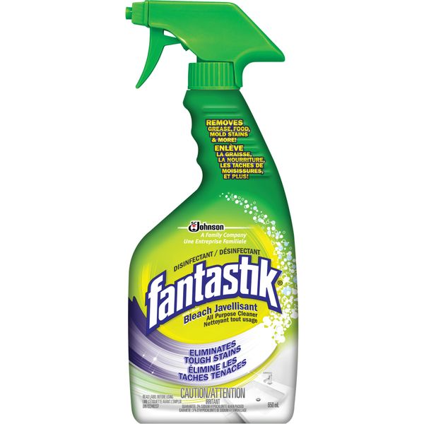 JL972 Fantastik ® All Purpose Cleaner with Bleach 650 ml Trigger Bottle Kills viruses, bacteria, fungi and germs