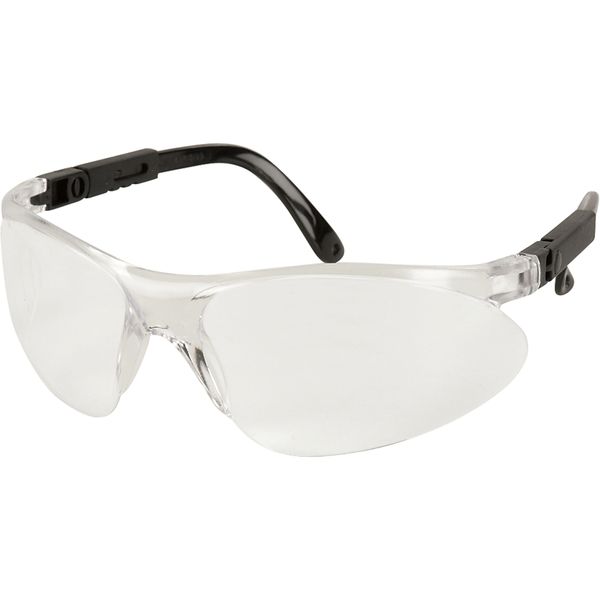 SAJ002 Safety Glasses #JS405 Lens: Clear Anti-Fog/Anti-Scratch Frame: Black JAZZ #7093200 CLR (3 PAIRS/BOX)