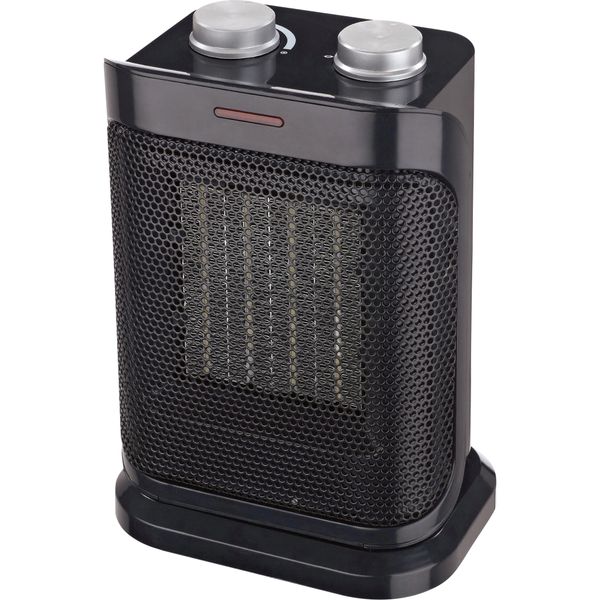 EB019 Oscillating Heater Ceramic Electric Tip-over-Safety 5200 BTU/H 120V Cord 6' 2-Heat Settings: 750W/1500W MATRIX