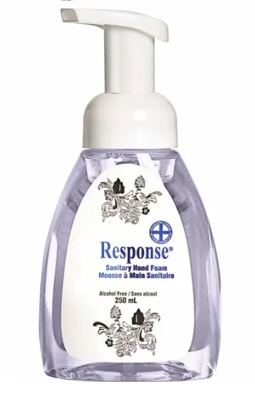 JK878 Response Sanitary Hand Foam 250ml Pump Bottle Unscented Alcohol-Free #89-02 GRIME EATER