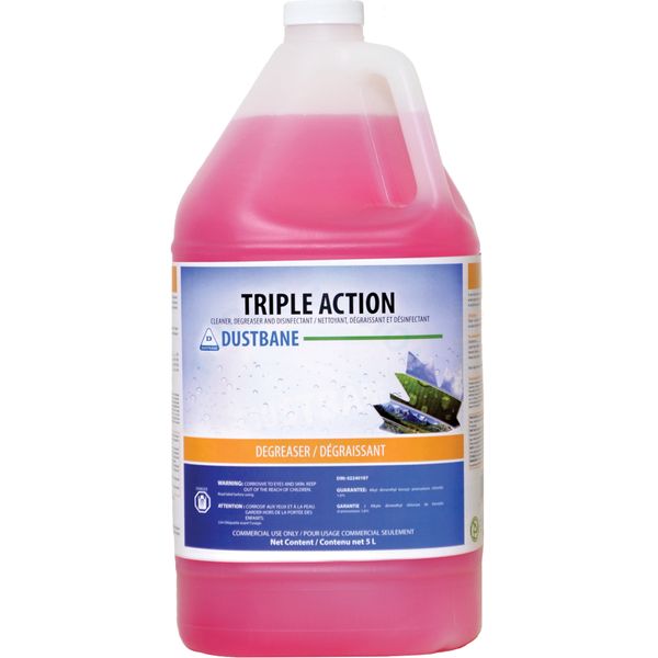 JG672 Triple Action - Cleaner, Degreaser, and Disinfectant 5Litre Jug DUSTBANE #51347