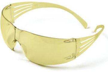 SEK246 3M SecureFit Protective Eyewear Safety Glasses Molded Nose Bridge CSA Z94.3/Ansi Z87 AMBER AF Lens Anti-Fog #SF203AF-CA (5 PAIRS/BOX)