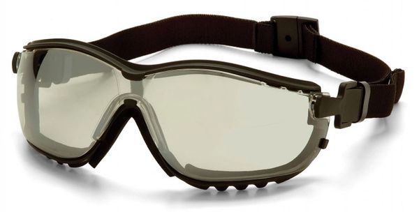 SFQ538 V2G ® Sealed Safety Eyewear Glasses Indoor/Outdoor Mirror Anti-Fog/Anti-Scratch PYRAMEX #GB1880ST (Headband Included)