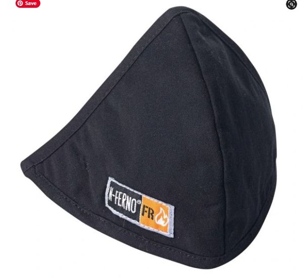 SEM761 N-Ferno 6872 Two-Layer FR Winter Liner Mouthpiece Fleece/Cotton/Modacrylic BLACK ERGODYNE #16872