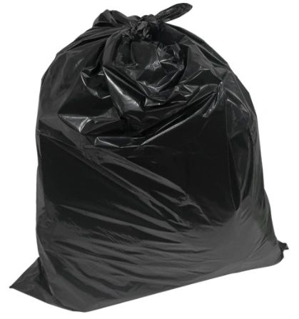 JM680 Garbage Bags, Industrial, 30"x 38" (1.2mil) Recycled Material X-Strong RMP BLACK 125/CS