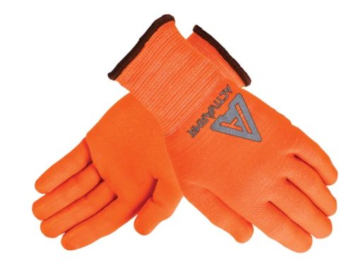 SDR731 ActivArmr ® 97-013 Hi-Viz Gloves 13Gauge Nylon Liner Nitrile/Polyurethane Coating CUT RESISTANCE ANSELL (SZ's SML - 2XL)