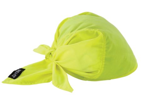 SEC685 Chill-Its® 6710CT Cooling Triangle Hat High Visibility Lime-Yellow ERGODYNE #12586
